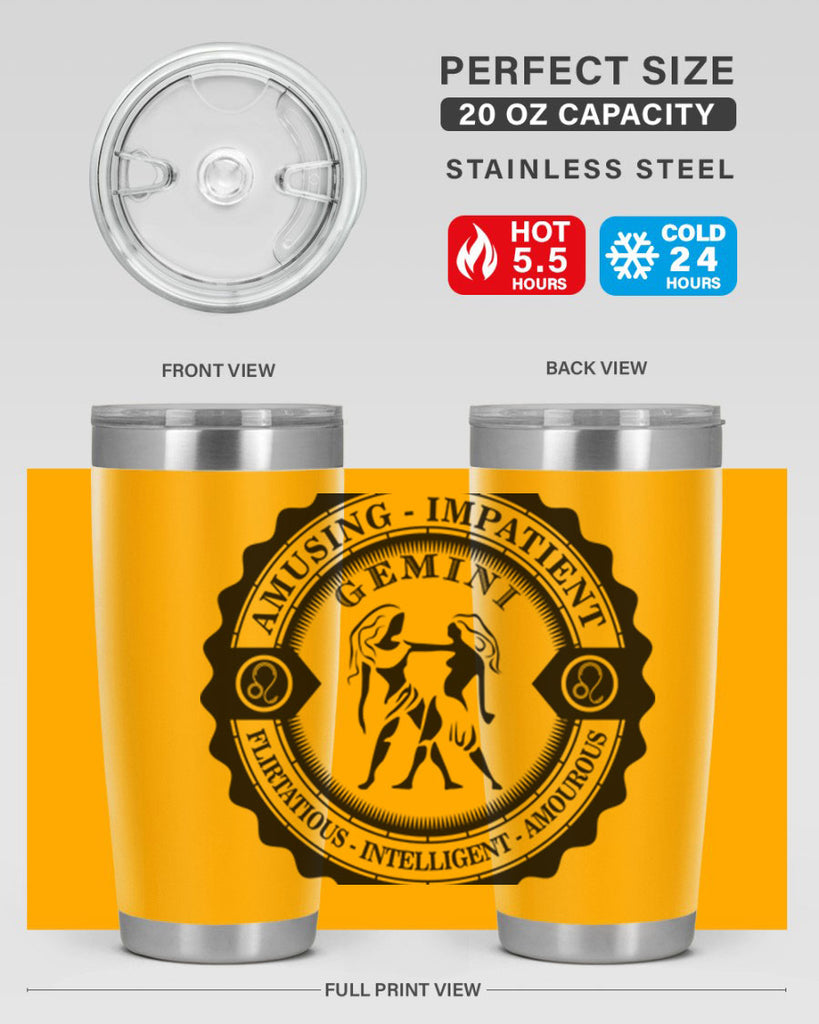 Gemini 11#- zodiac- Tumbler