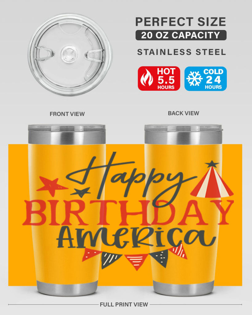 Happy Birthday america Style 30#- Fourt Of July- Tumbler