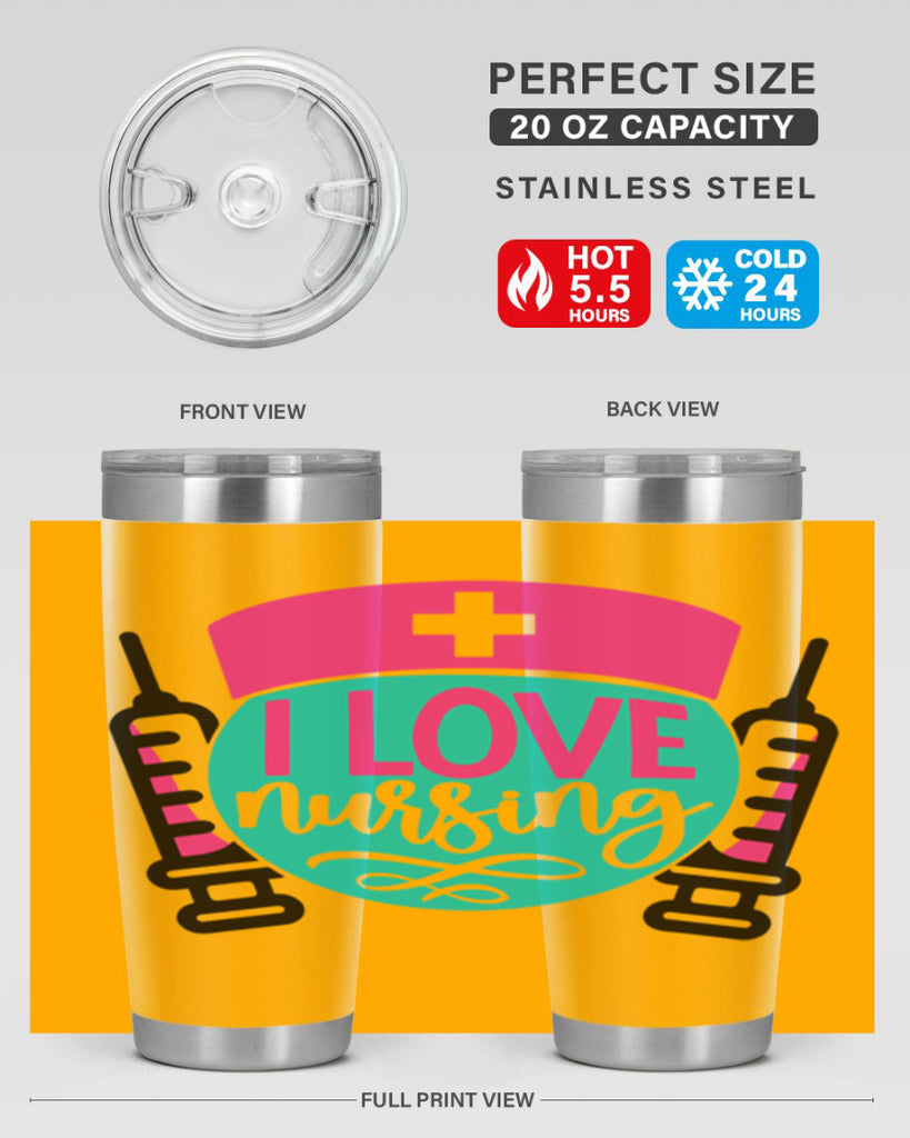 I Love Nursing Style Style 172#- nurse- tumbler