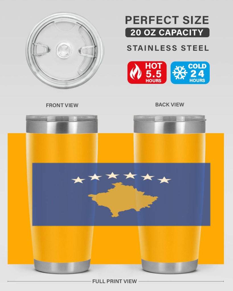 Kosovo 108#- world flags- Tumbler