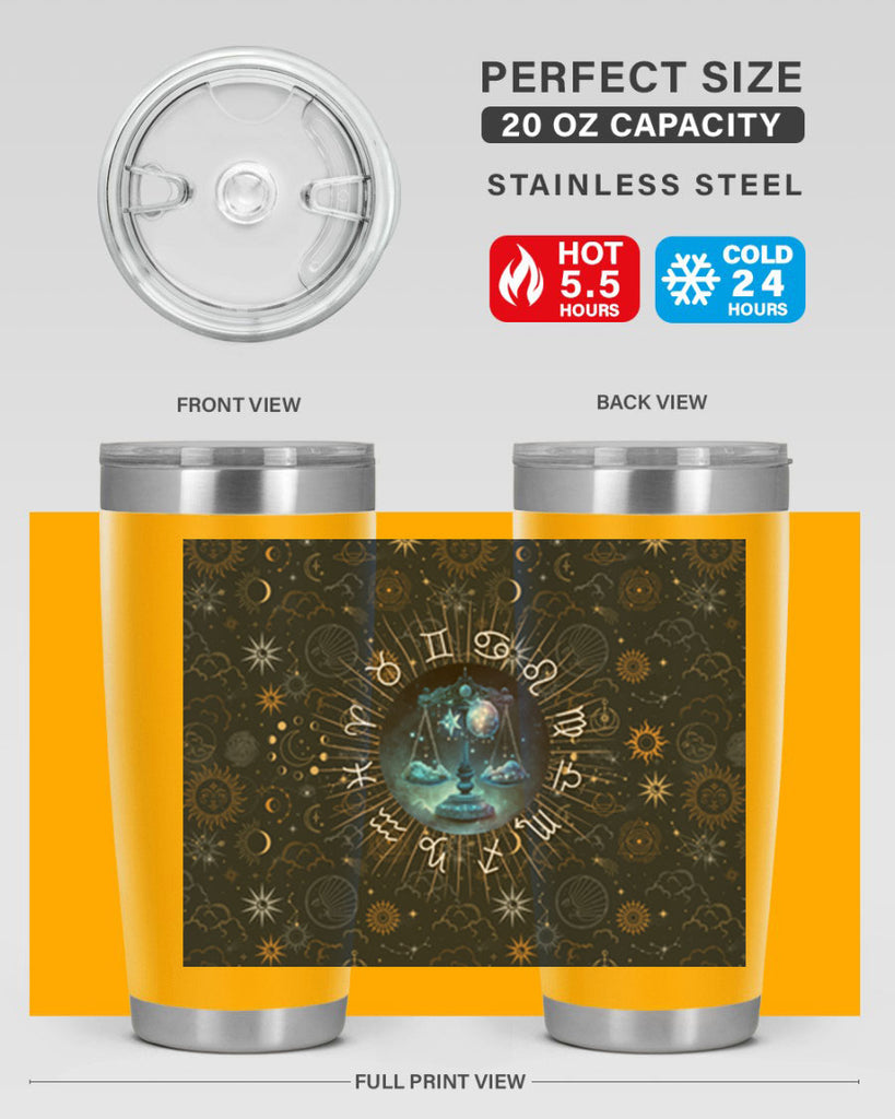 Libra Straight 317#- zodiac- Tumbler