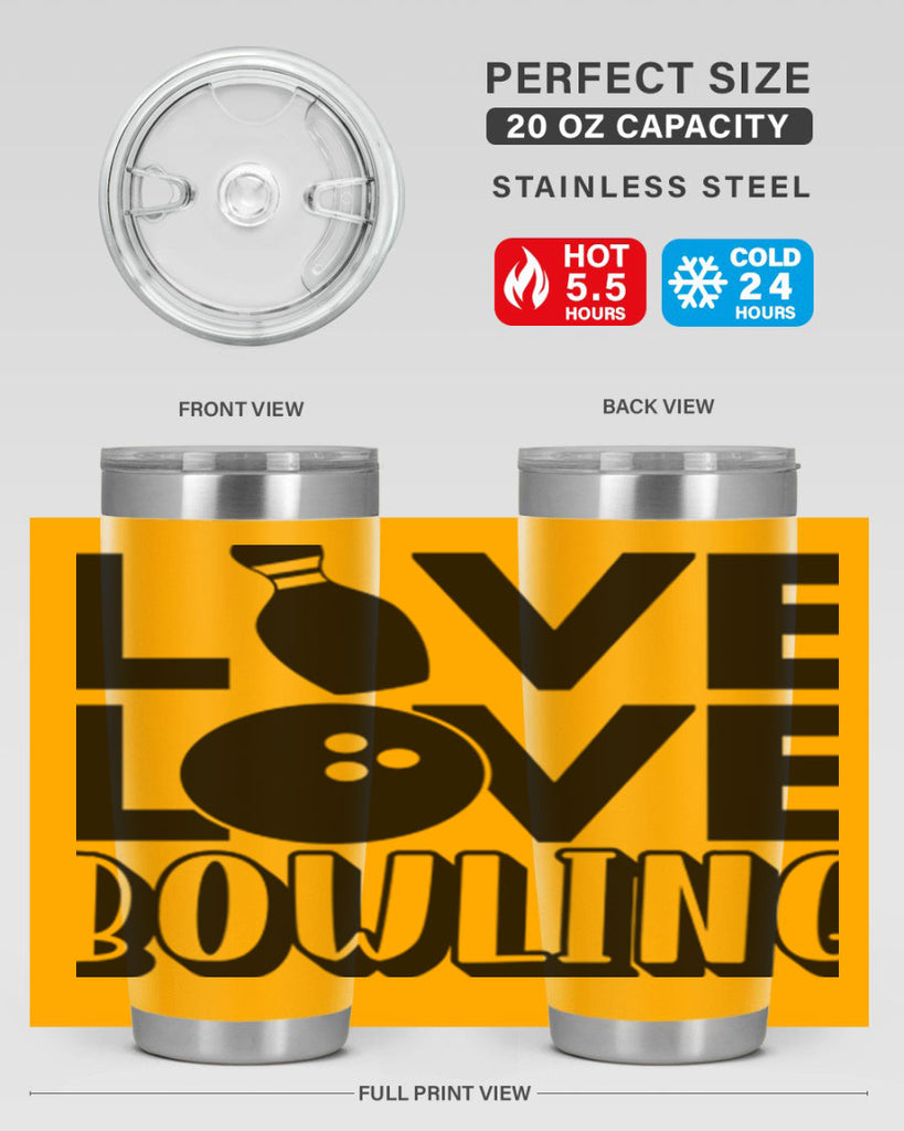 Live Love Bowling 833#- bowlig- Tumbler