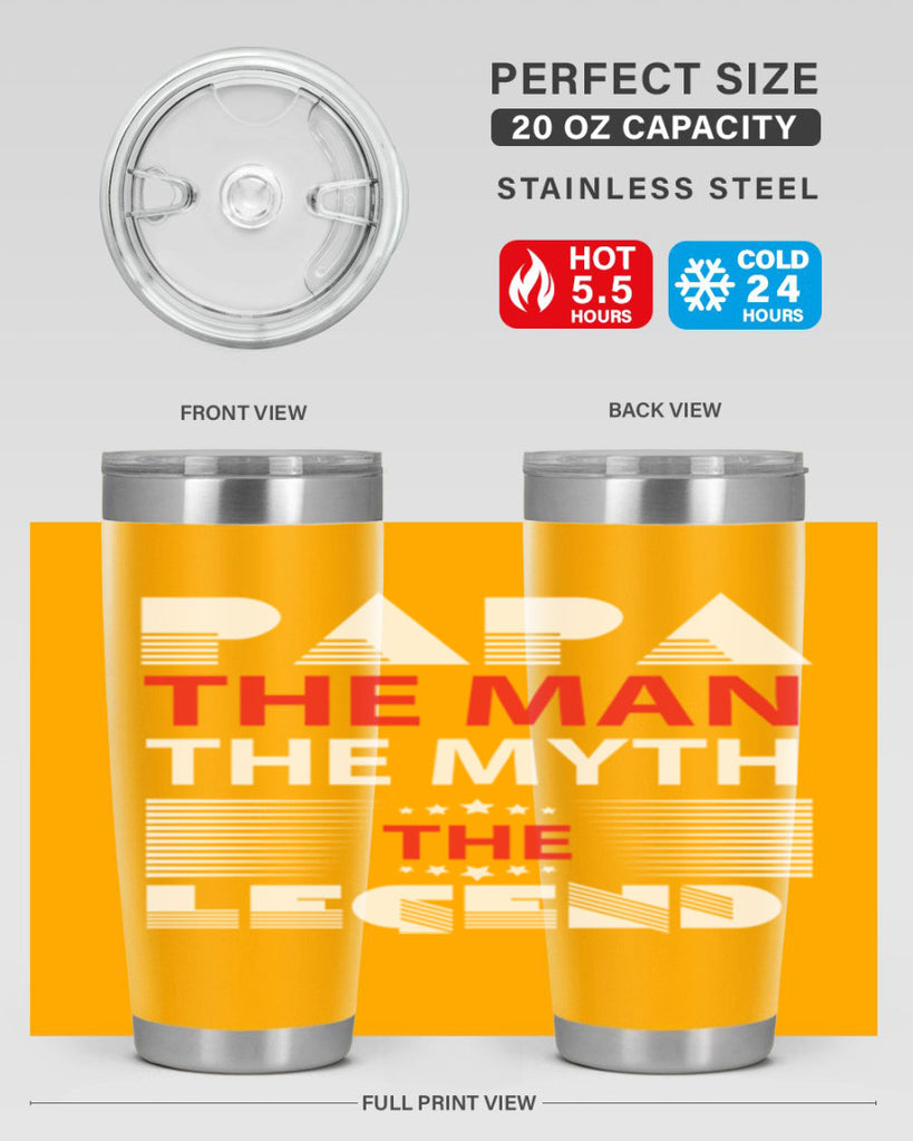 PAPA THE MAN 114#- grandpa - papa- Tumbler