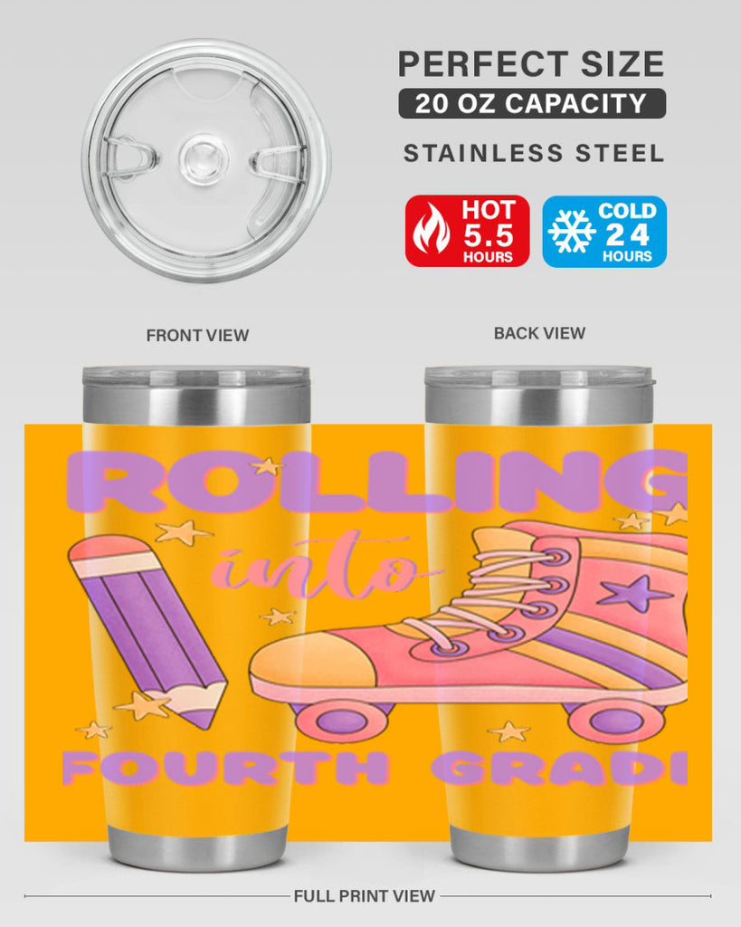 Rolling into 4th Grade 25#- 4th  grade- Tumbler