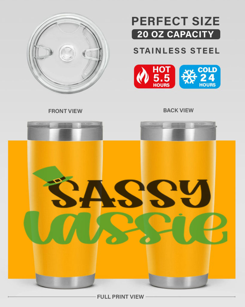 Sassy Iassie Style 34#- St Patricks Day- Tumbler