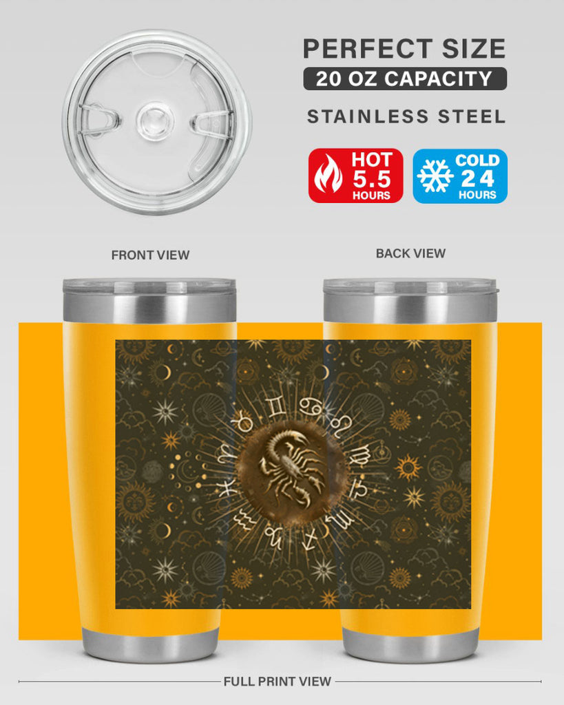 Scorpius Straight 466#- zodiac- Tumbler