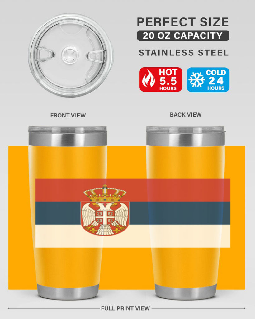 Serbia 44#- world flags- Tumbler