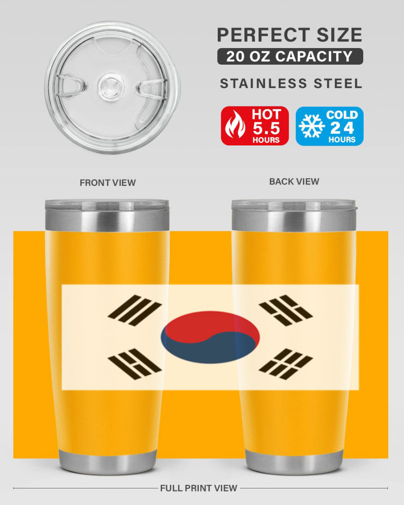 South Korea 35#- world flags- Tumbler