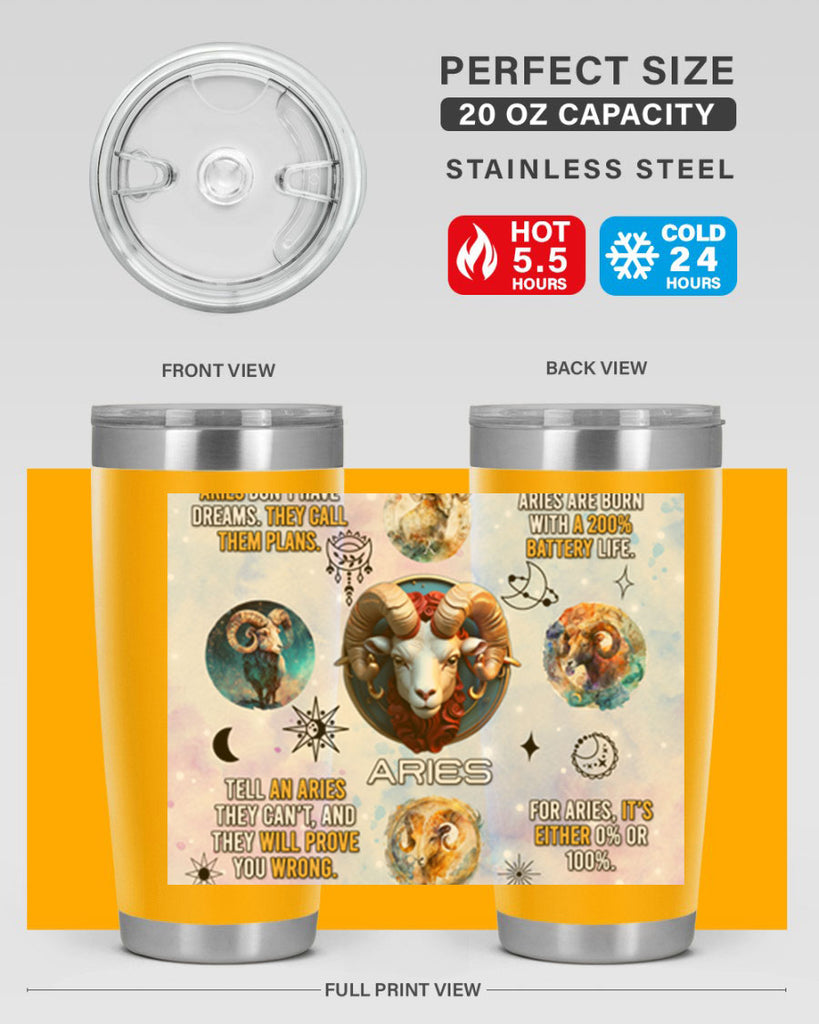 StraightAries 469#- zodiac- Tumbler