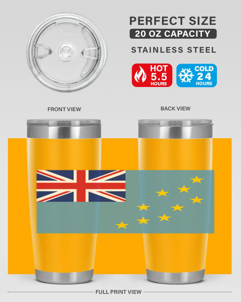 Tuvalu 15#- world flags- Tumbler