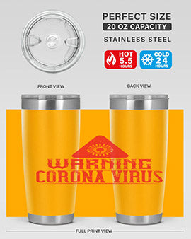 Warning corona virus one Style 18#- corona virus- Tumbler