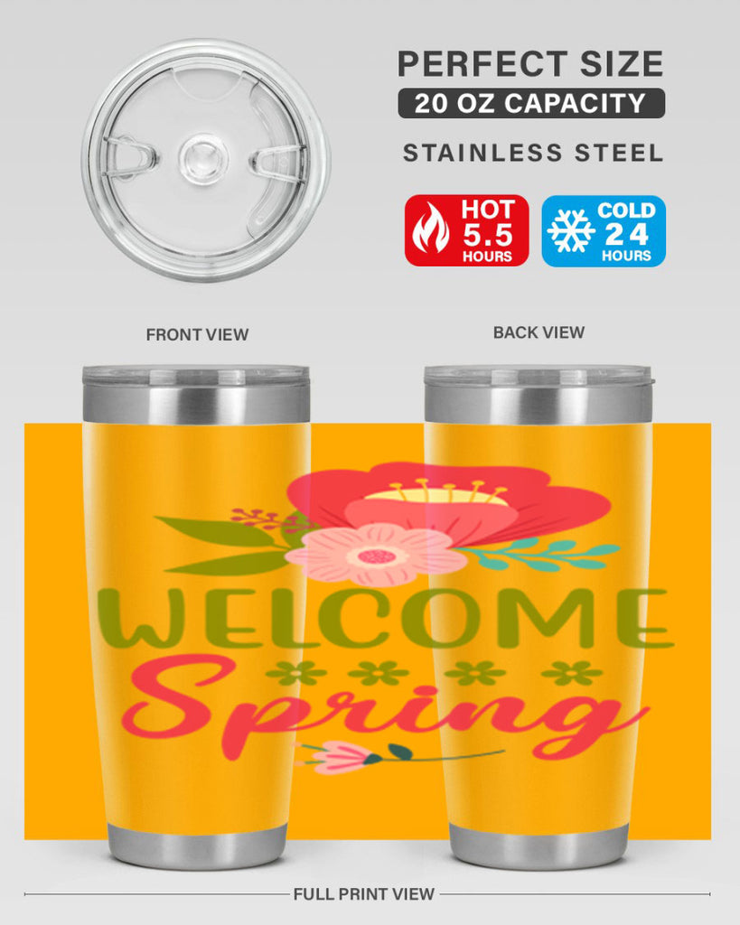 Welcome Spring 582#- spring- Tumbler