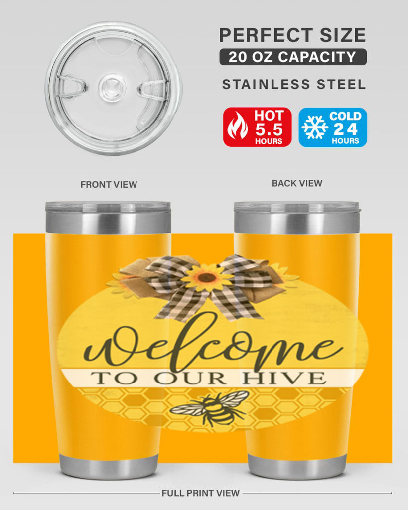 Welcome to our Hive complete yellow Mockup589#- spring- Tumbler