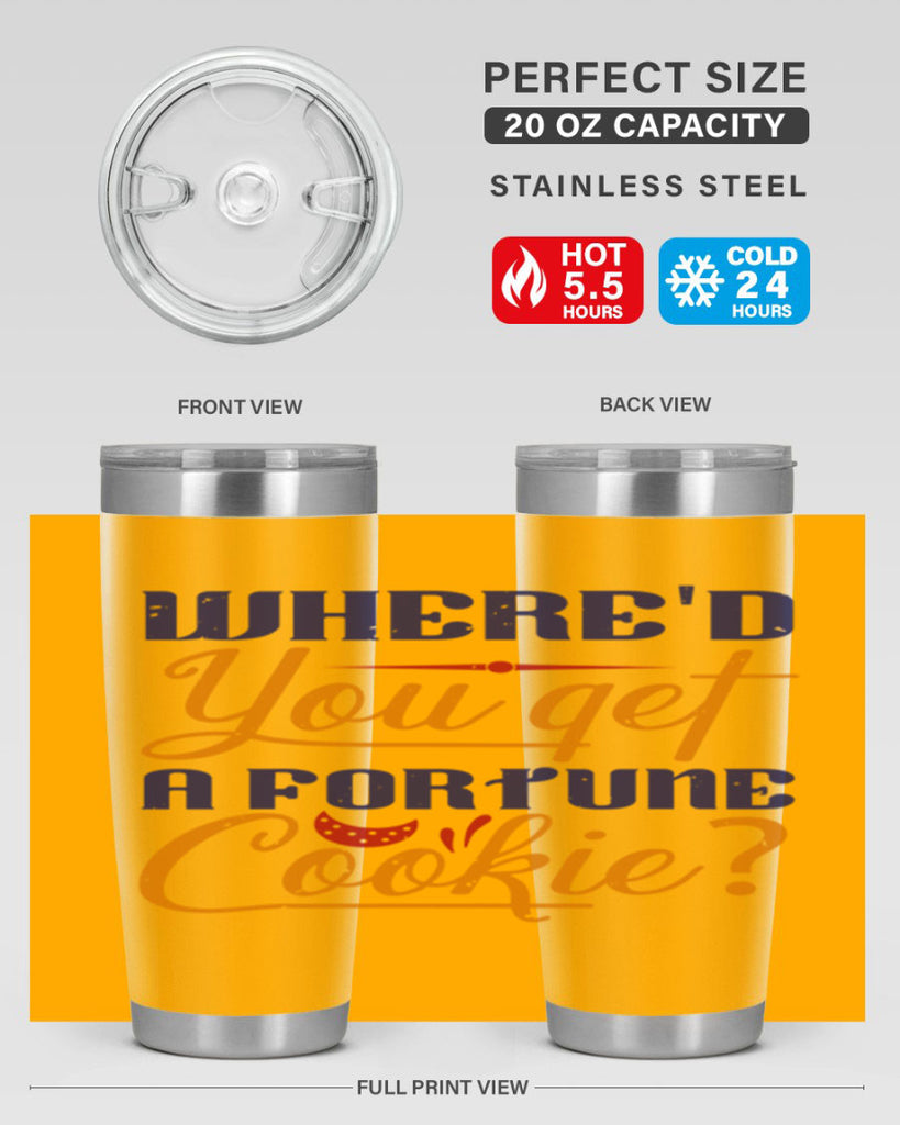 Whered you get that from a fortune cookie 14#- chess- Tumbler