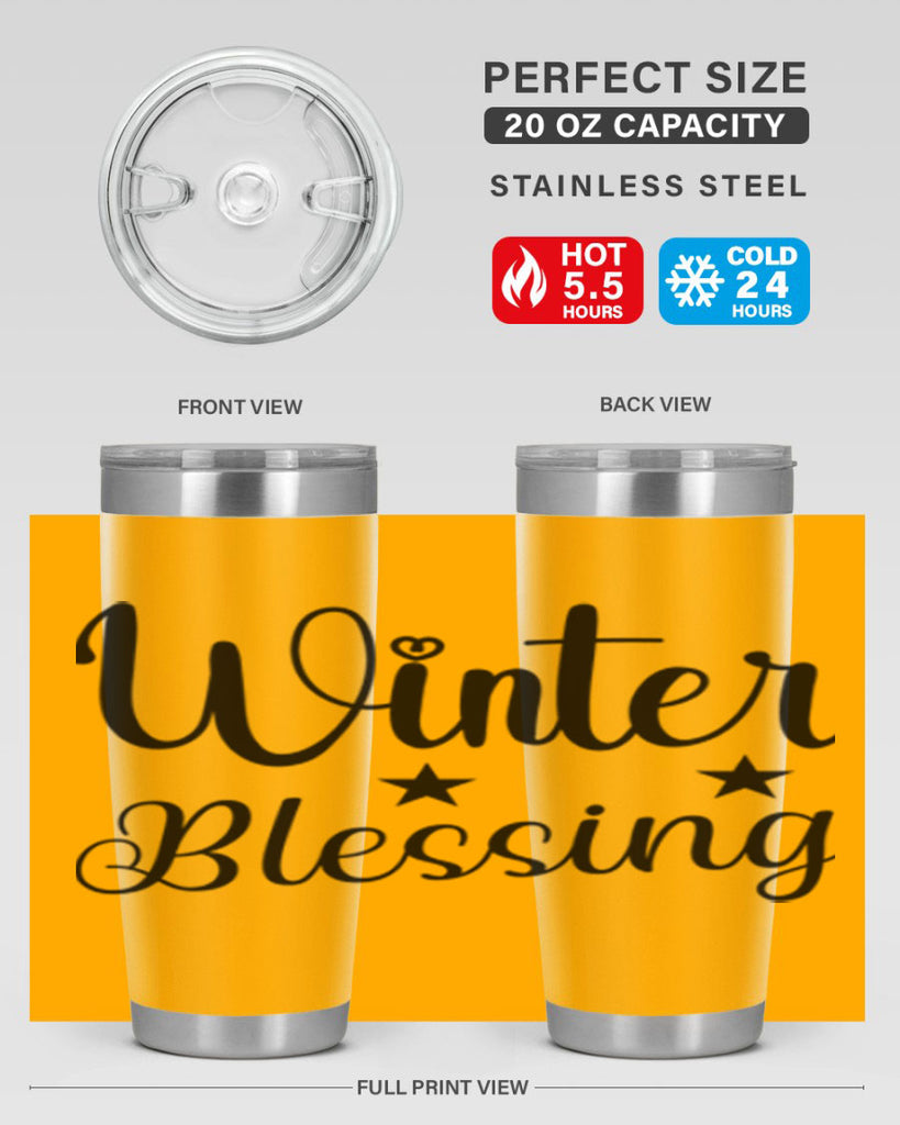 Winter Blessing 484#- winter- Tumbler