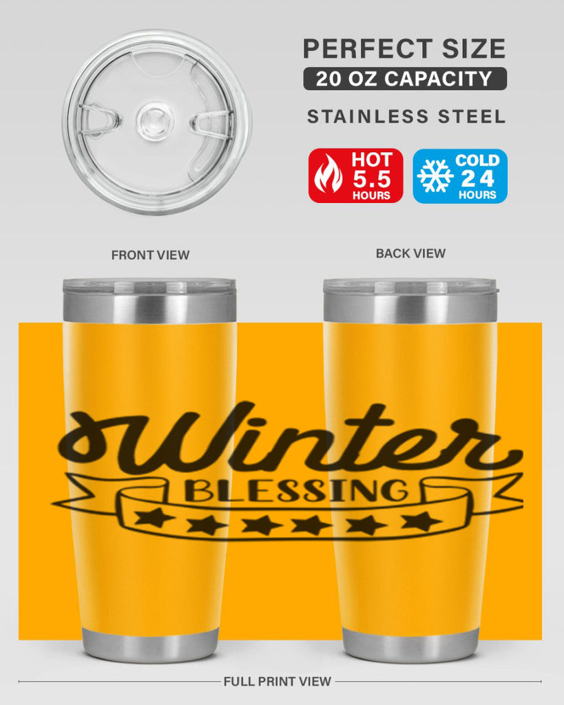 Winter Blessing 485#- winter- Tumbler