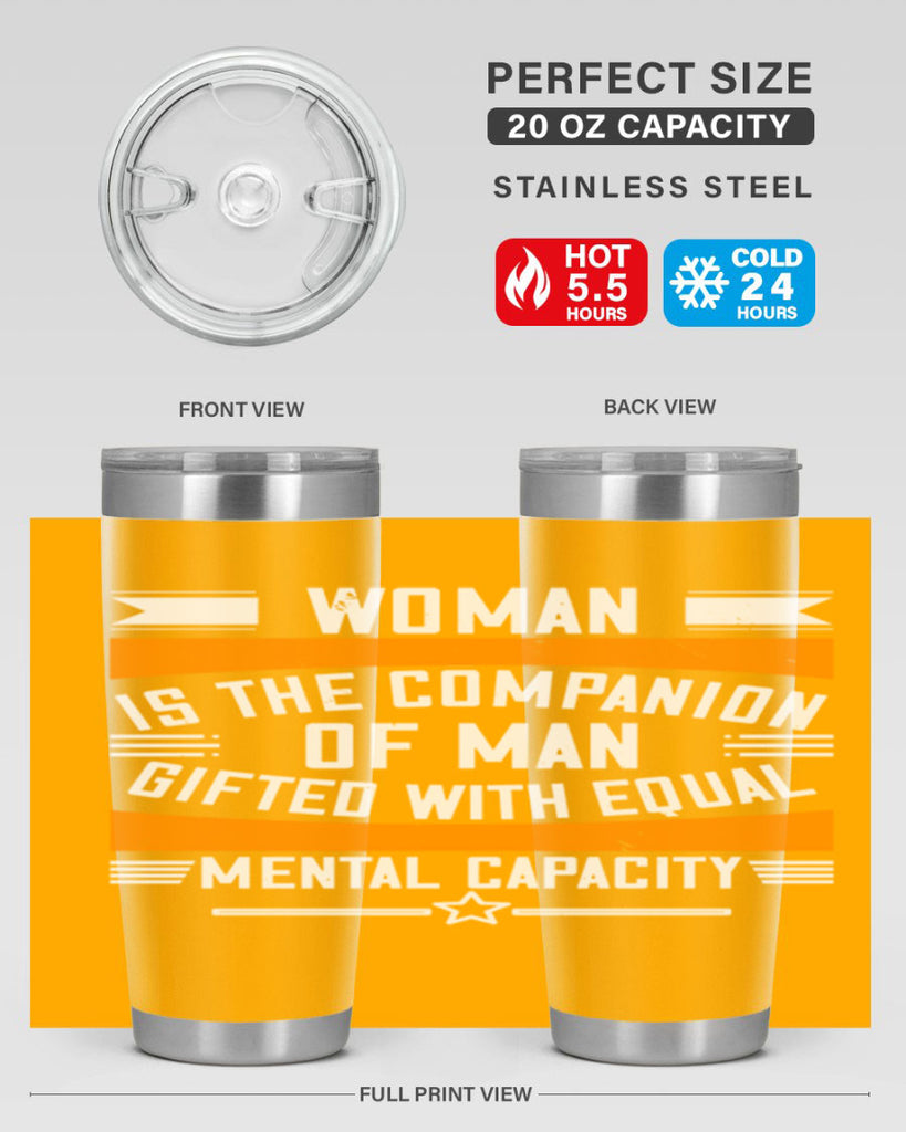 Woman is the companion of man gifted with equal mental capacity Style 15#- womens day- Tumbler