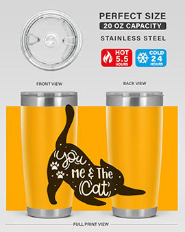 You Me The Cat Style 111#- cat- Tumbler