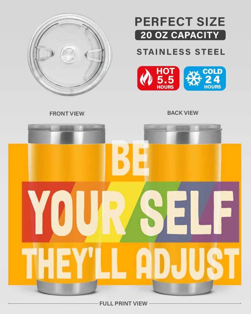 be yourself theyll adjust rainbow lgbt 160#- lgbt- Tumbler