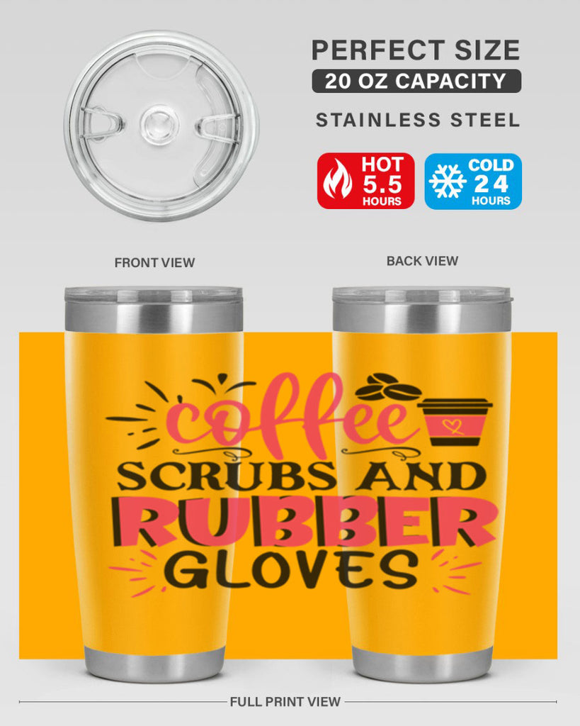 coffee scrubs and rubber gloves Style Style 212#- nurse- tumbler