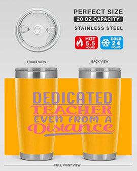 dedicated teacher even from a distance Style 53#- corona virus- Tumbler
