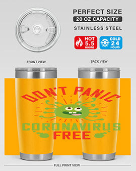 dont panic coronavirus free Style 43#- corona virus- Tumbler