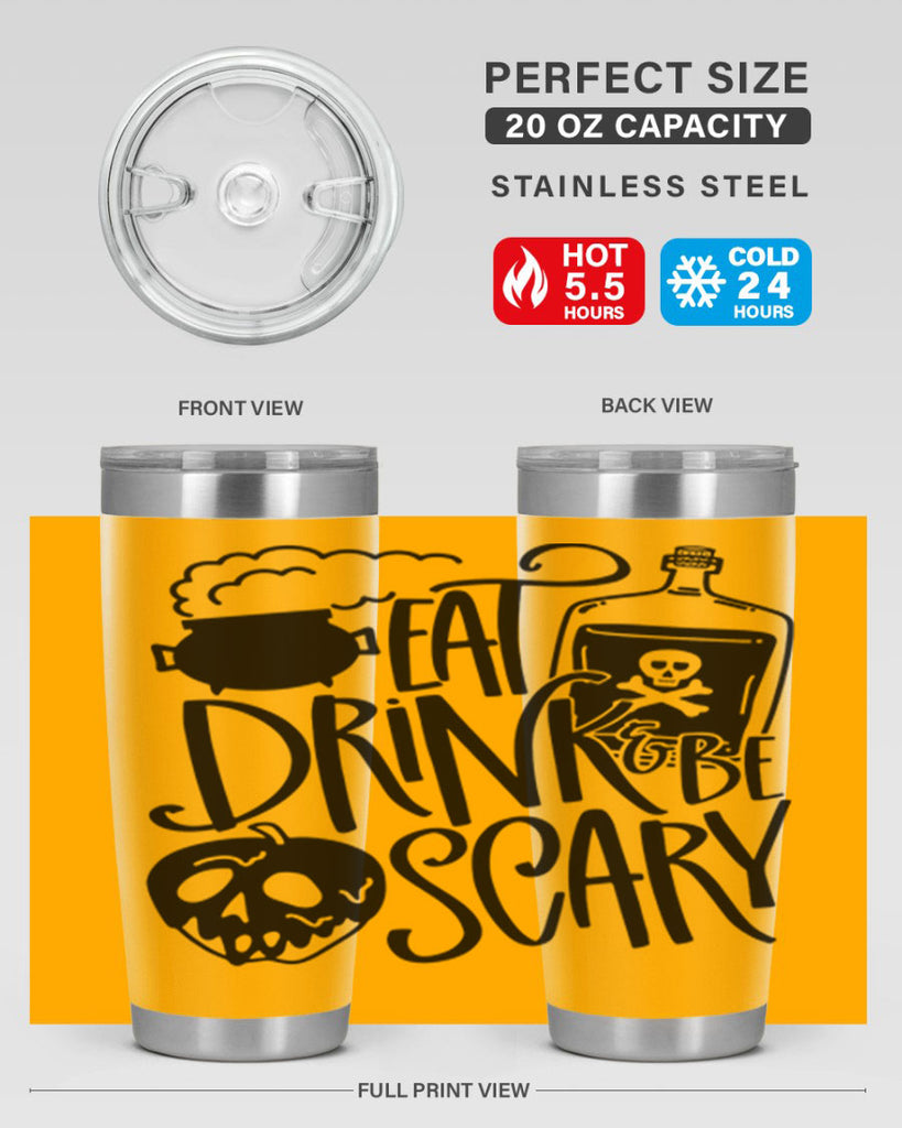 eat drink be scary 78#- halloween- Tumbler
