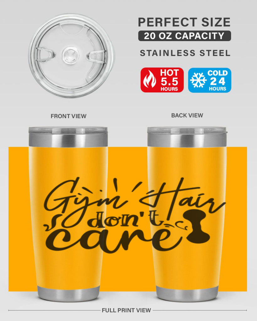 gym hair dont care 43#- gym- Tumbler