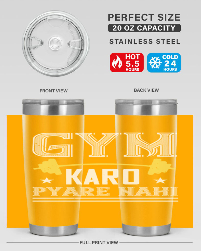 gym karo pare nahi 96#- gym- Tumbler