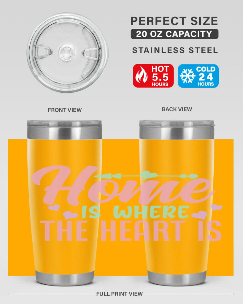 home is where the heart is 39#- home- Tumbler