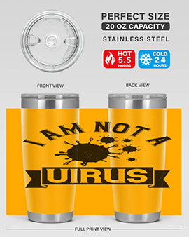 i am not a virus Style 35#- corona virus- Tumbler