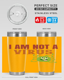 i am not a virus Style 36#- corona virus- Tumbler