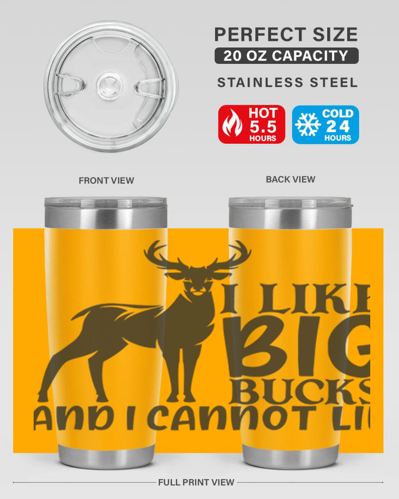 i like big bucks and i cannot lie 8#- hunting- Tumbler