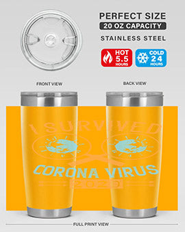 i survived corona virus Style 34#- corona virus- Tumbler