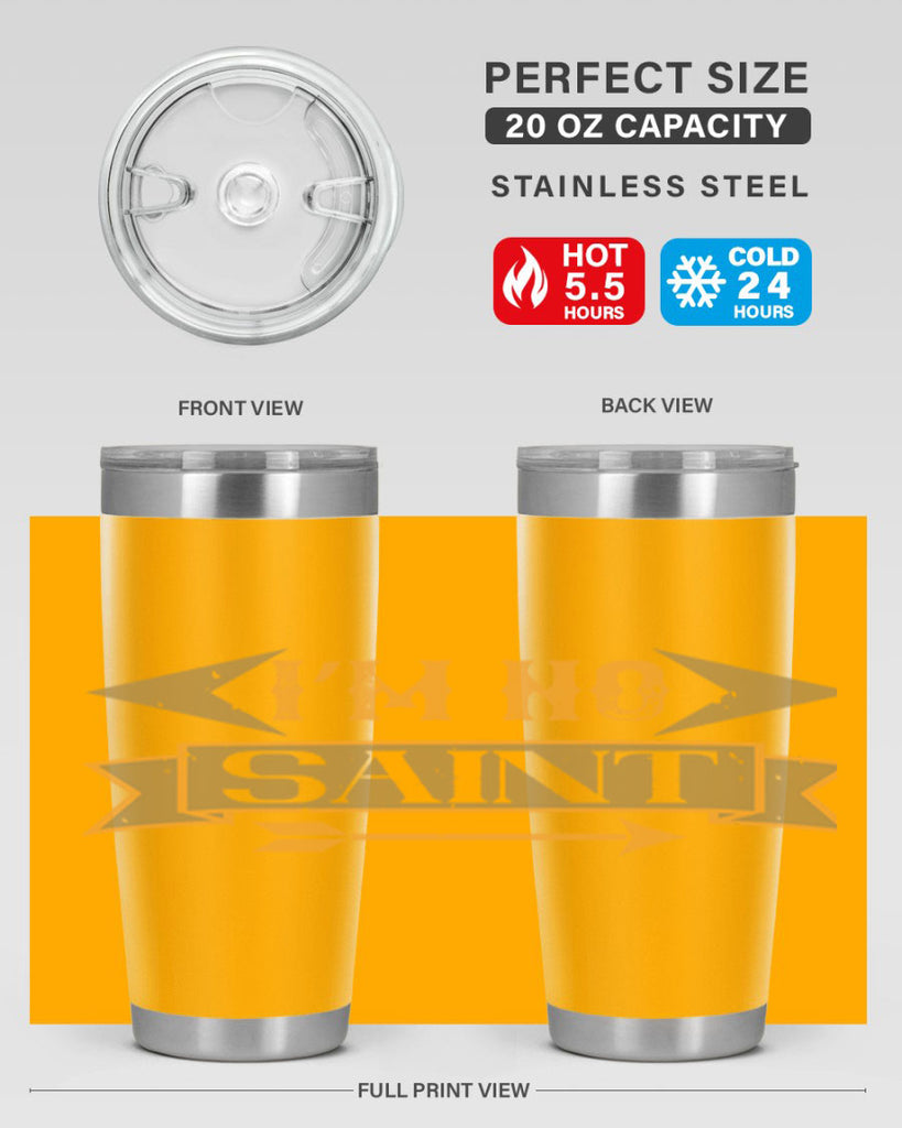 i’m no saint 59#- mardi gras- Tumbler
