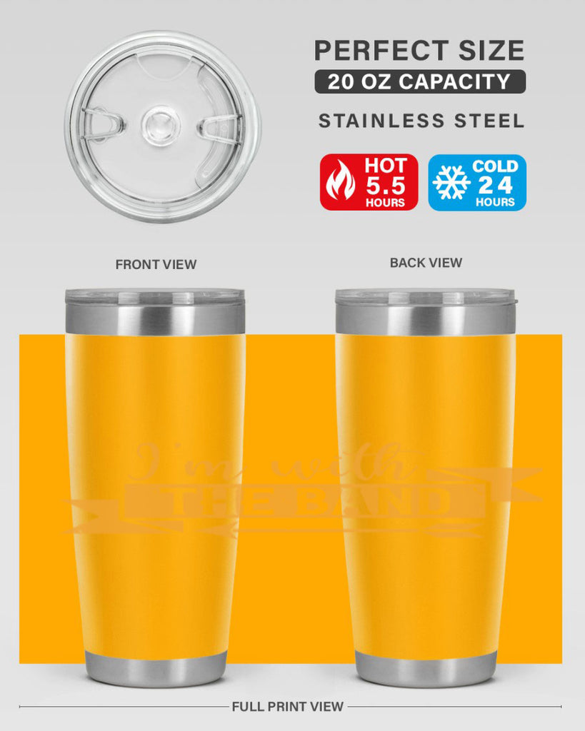i’m with the band 58#- mardi gras- Tumbler