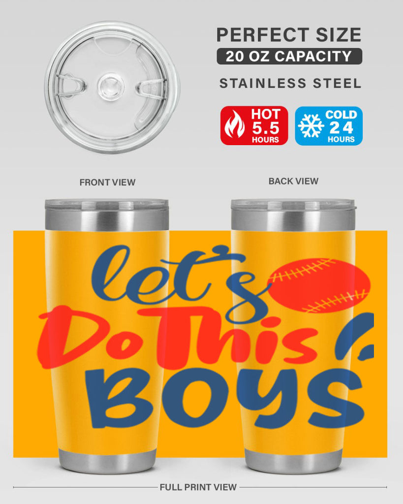lets do this boys 2057#- baseball- Tumbler