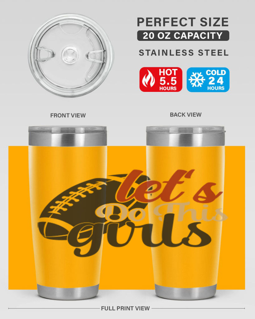 lets do this girls 2282#- softball- Tumbler