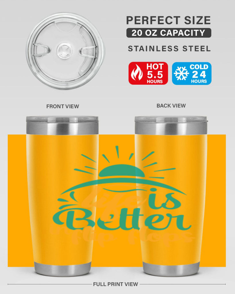 life is better in flip flops Style 89#- summer- Tumbler