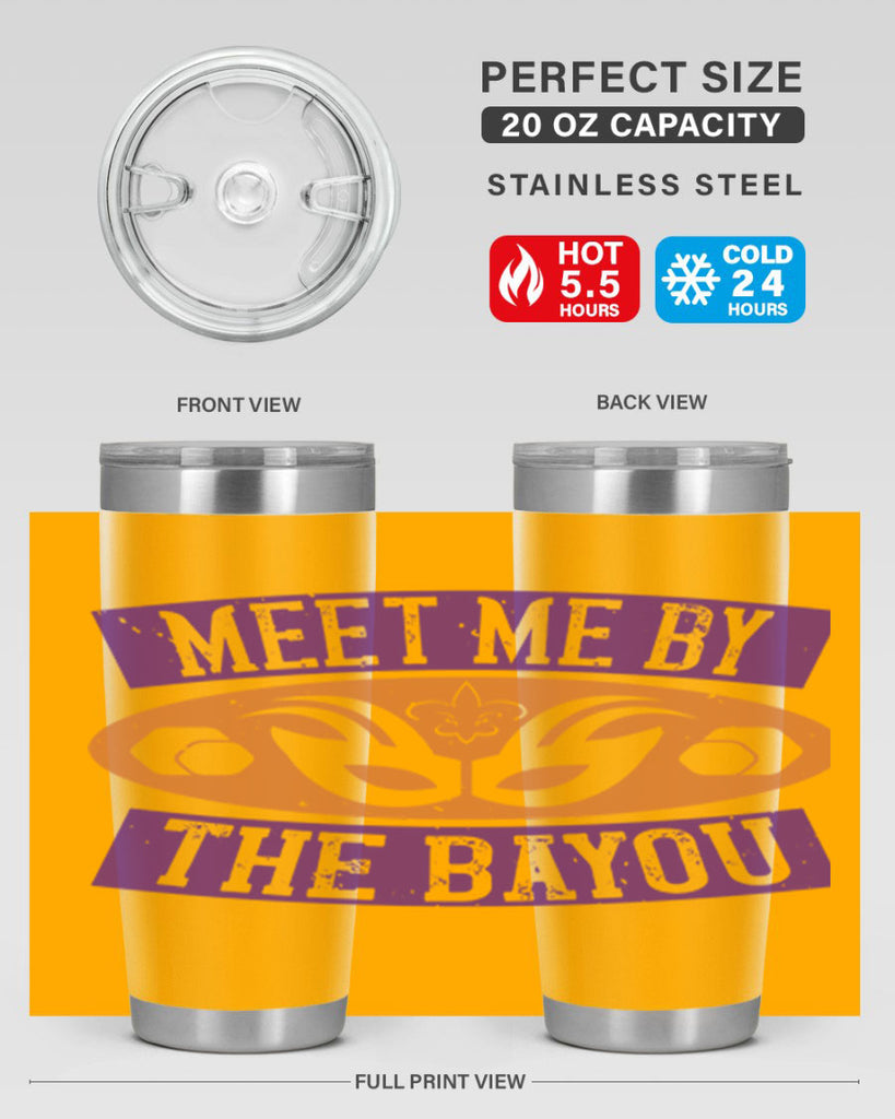 meet me by the bayou 45#- mardi gras- Tumbler