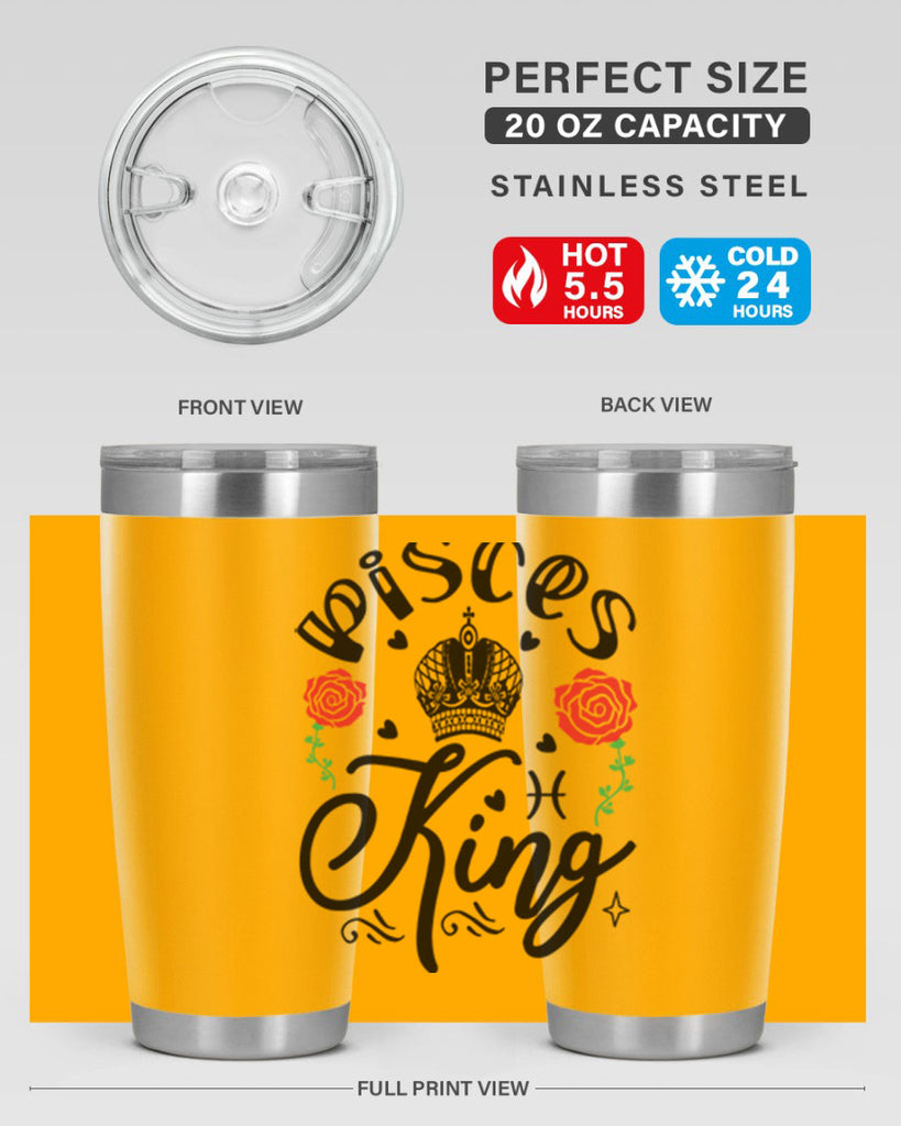 pisces king 375#- zodiac- Tumbler