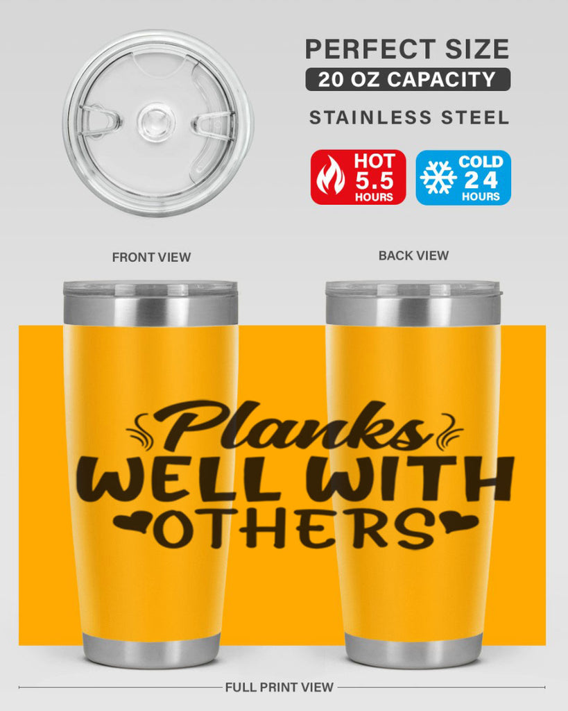 planks well with others 24#- gym- Tumbler