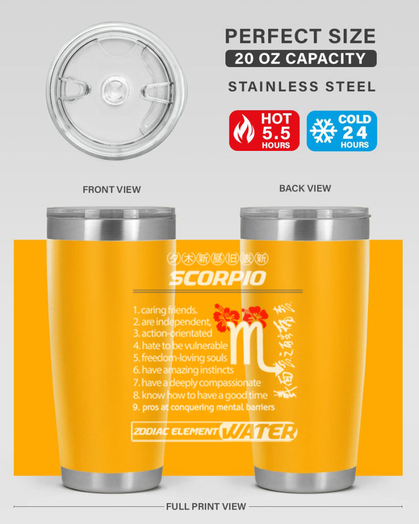 scorpio 456#- zodiac- Tumbler