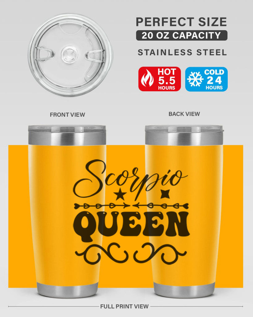 scorpio queen 447#- zodiac- Tumbler