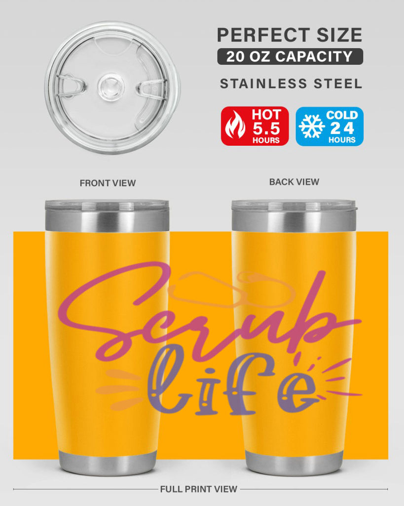 scrub life Style 351#- nurse- tumbler