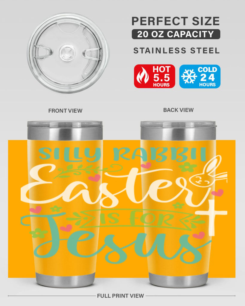 silly rabbit easter is for jesuss 7#- easter- Tumbler