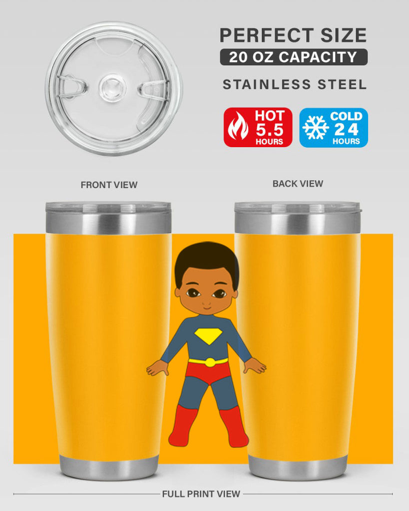 super kid 2#- black men - boys- tumbler