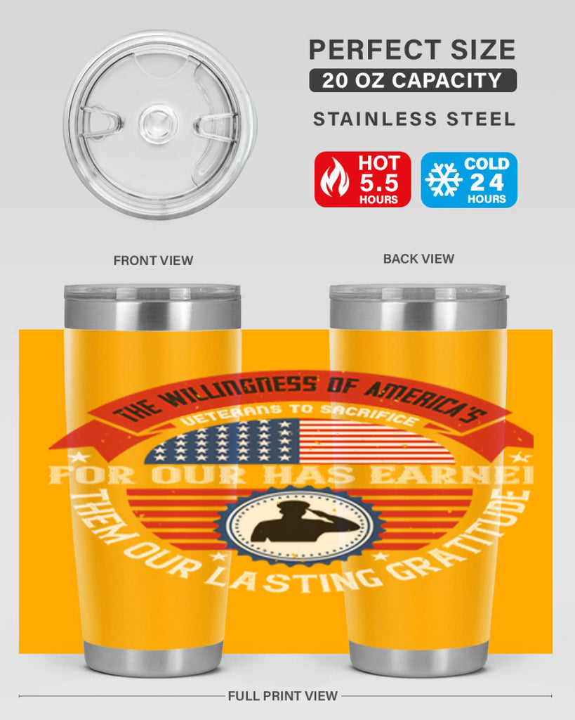 the willingness of americas 88#- Veterns Day- Tumbler