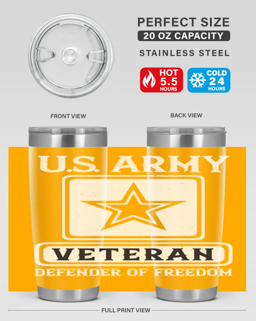 us army veteran defender of freedom 14#- Veterns Day- Tumbler