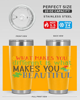 what makes you different is what makes you beautiful Style 3#- autism- Tumbler